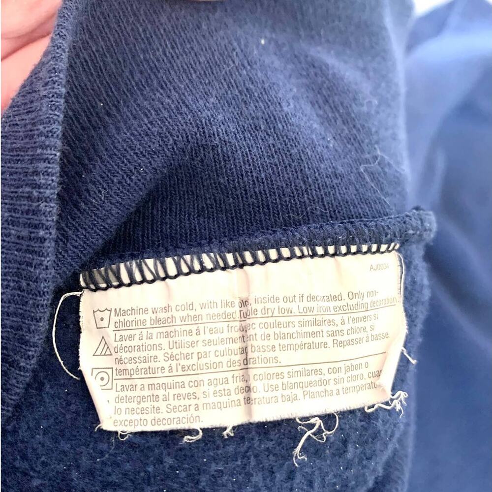 Disney x Hanes Disneyland Resort Established 1955 Mickey Sweatshirt Navy Large - Picture 8 of 12